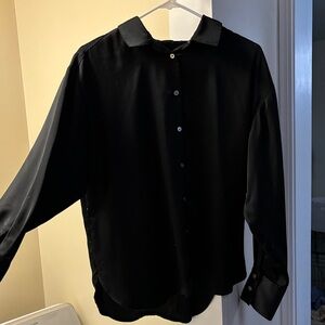 LOFT satin button down